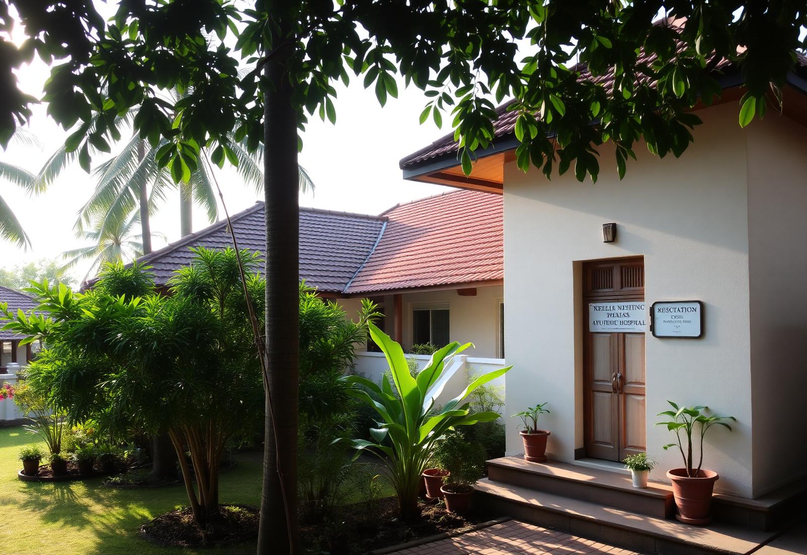 Vassishta Ayurveda Madom hospital exterior in Rajakumari, Idukki